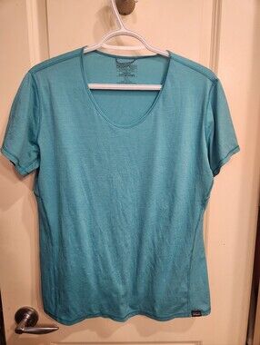 Patagonia Women's Light Teal Performance Scoop Neck Top